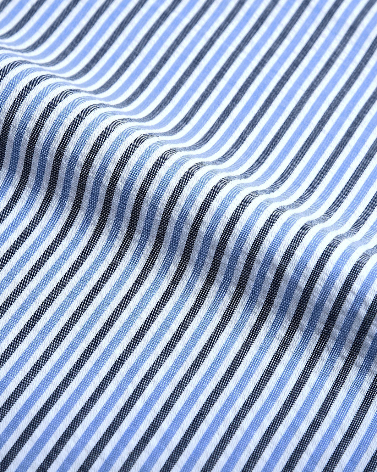 Dark Blue With Black Stripes On White Shirt - 6
