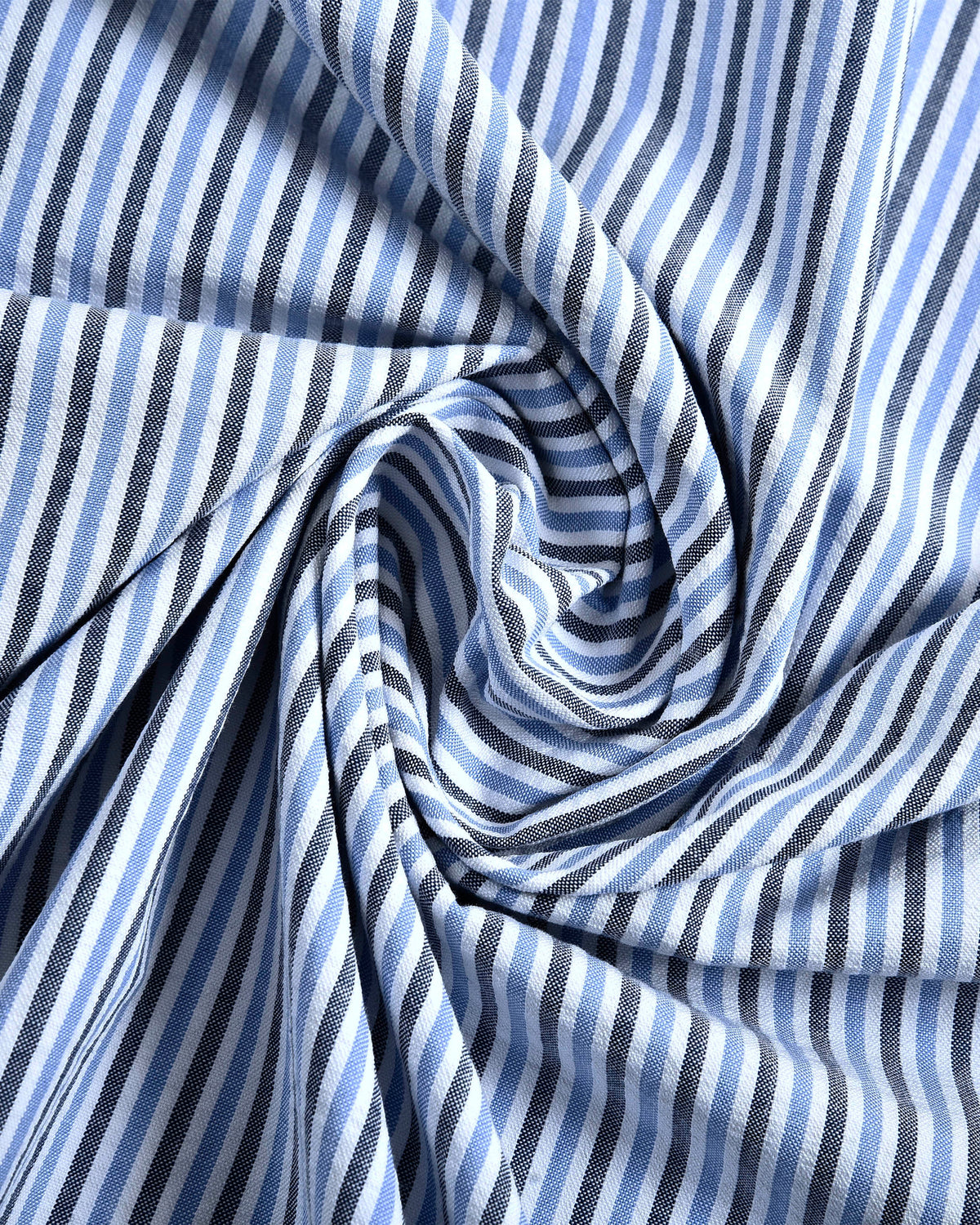 Dark Blue With Black Stripes On White Shirt - 5