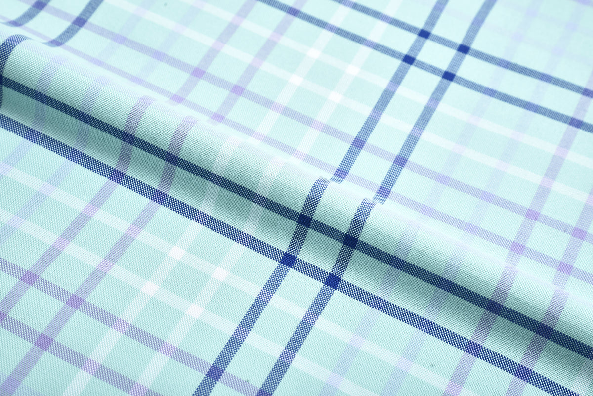 Mint Green Check Shirt - 4