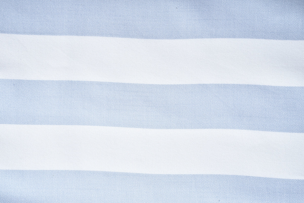 Blue White Horizontal Stripes - 6