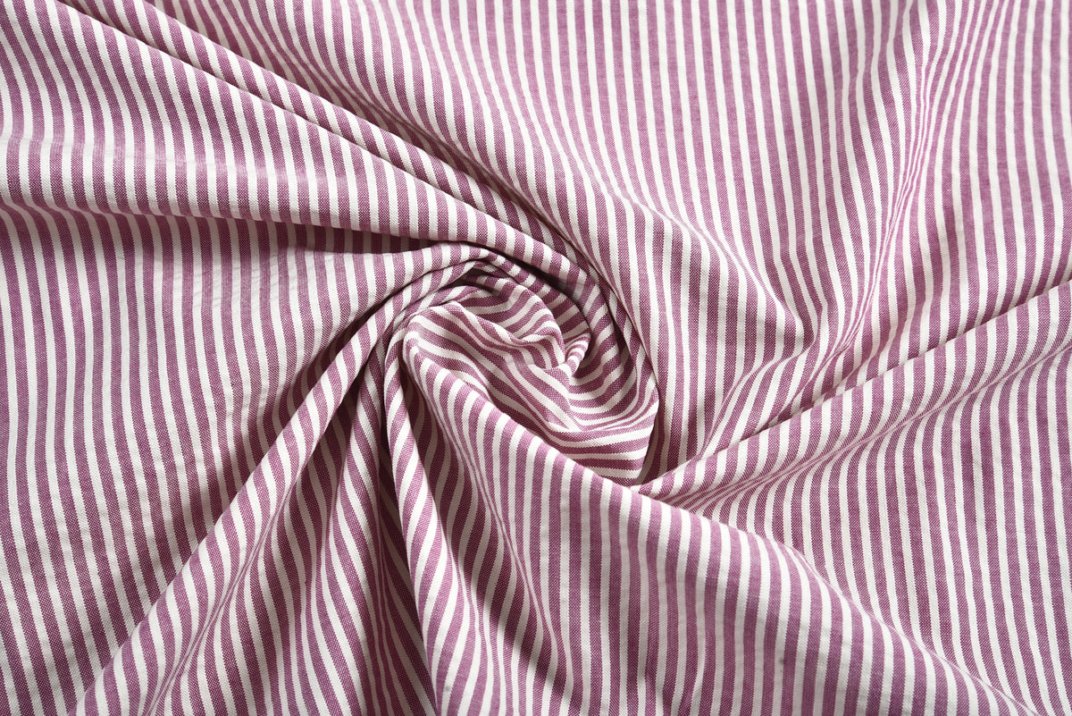 Red Violet  Candy Stripes Seersucker - 2