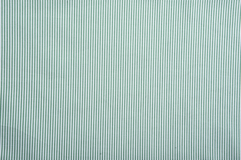 Green Pin Stripes On White