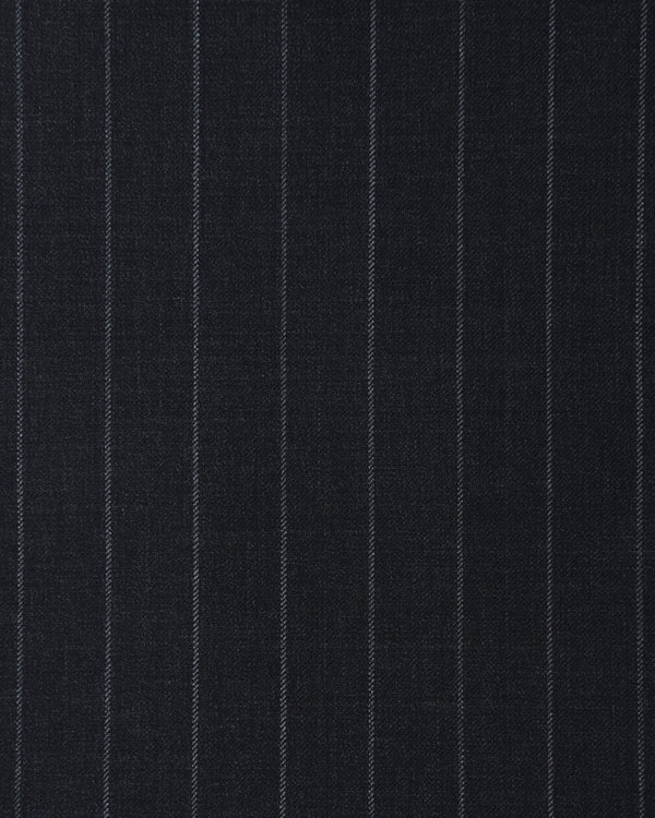 Dark Grey Wool Pinstripes Pant