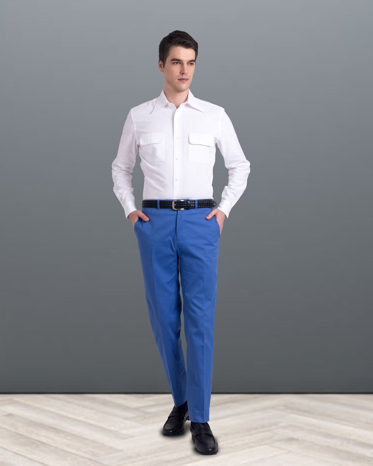 Dugdale Cotton Royal Blue Twill - 2