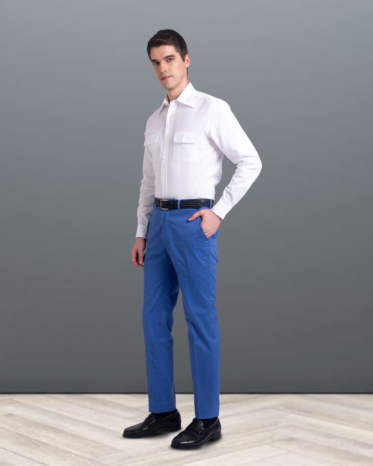 Dugdale Cotton Royal Blue Twill - 3