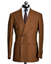 Linen Fresco Tobacco Double Breasted Suit