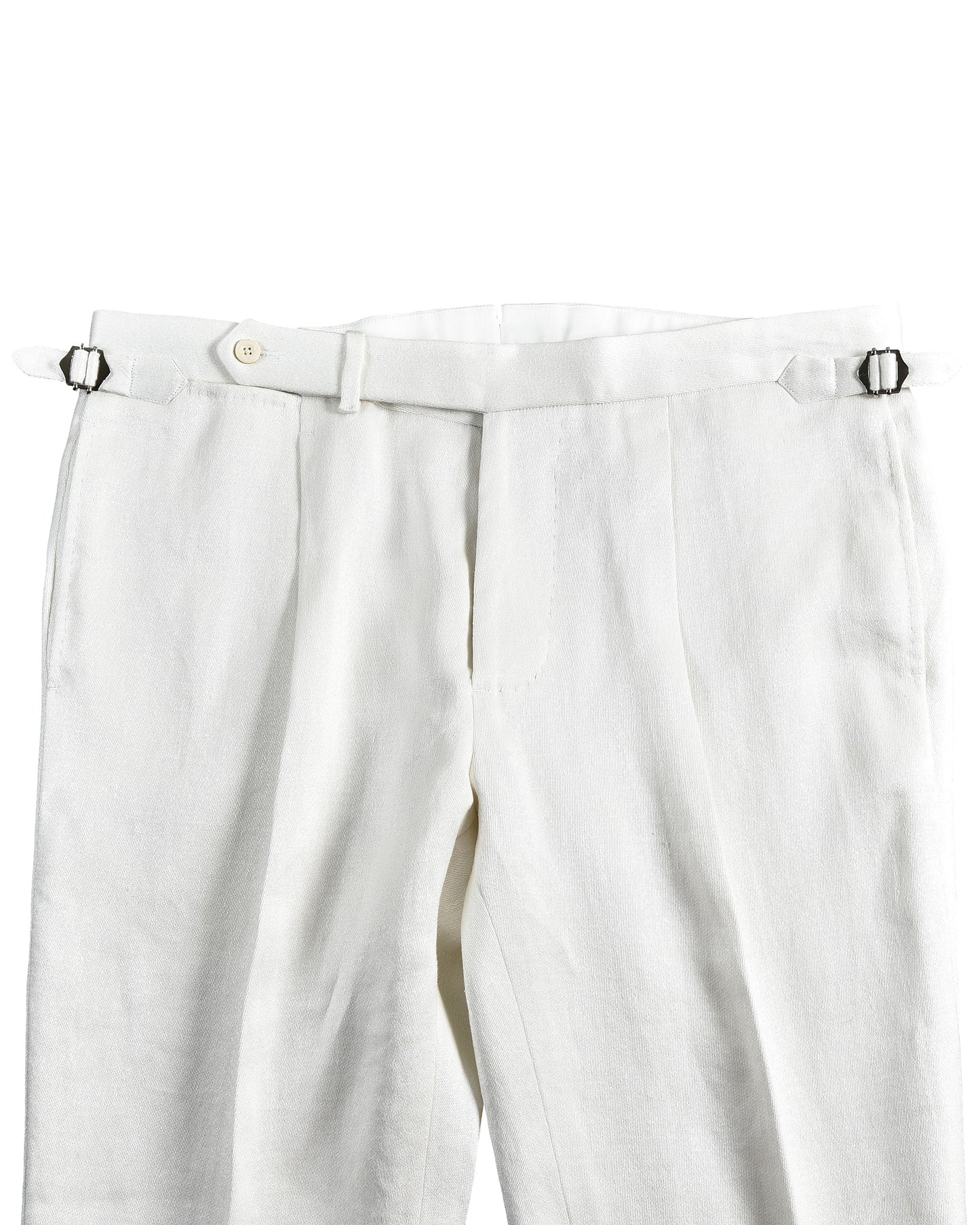 Cream Linen Sateen Pant