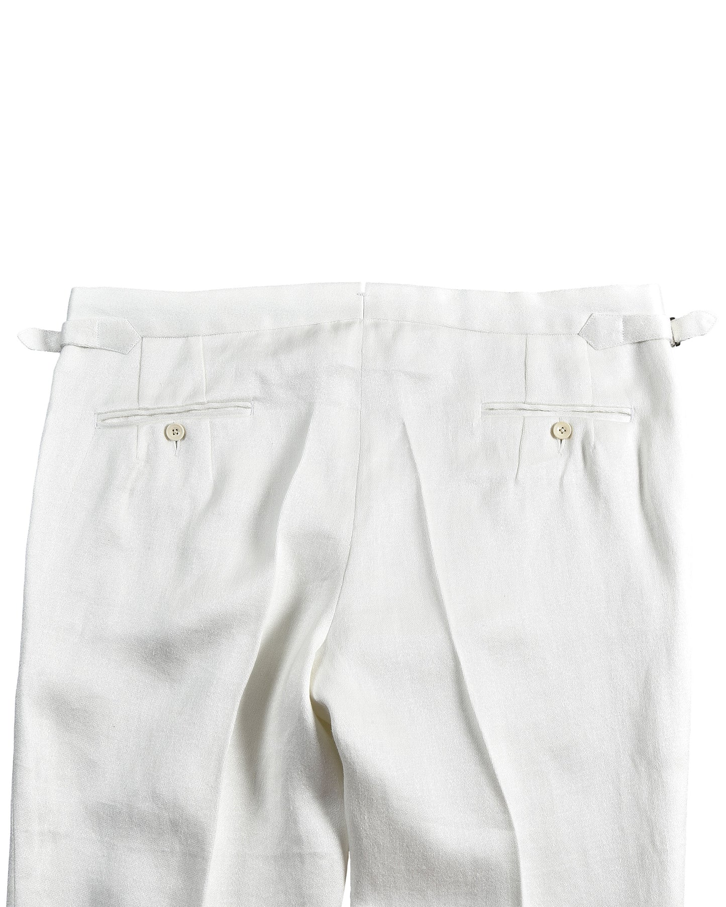 Cream Linen Sateen Pant