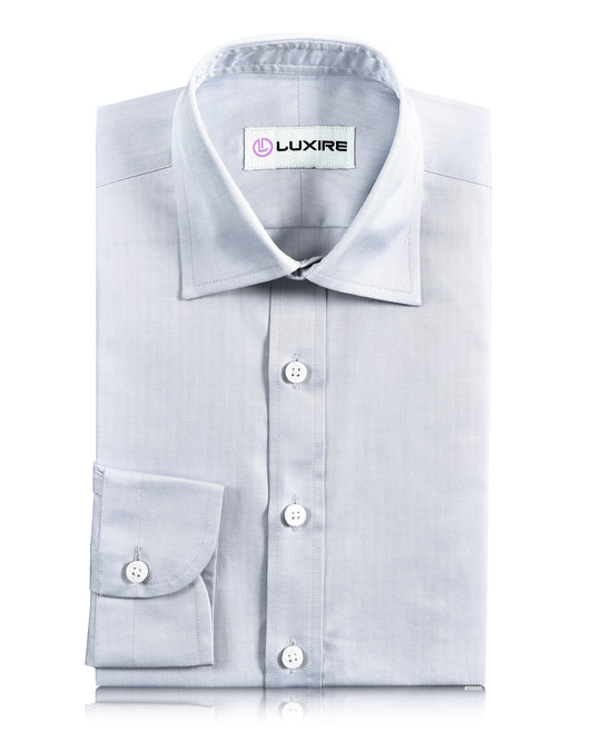 Brembana Pale Blue Herringbone Shirt