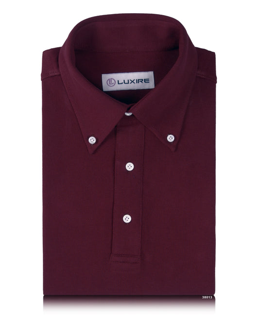 Plain Maroon Polo T-Shirt