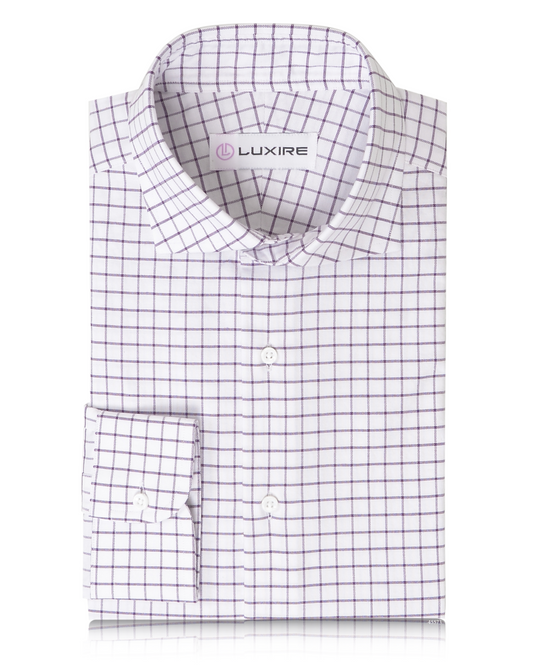 Summer Oxford: Purple White Checks