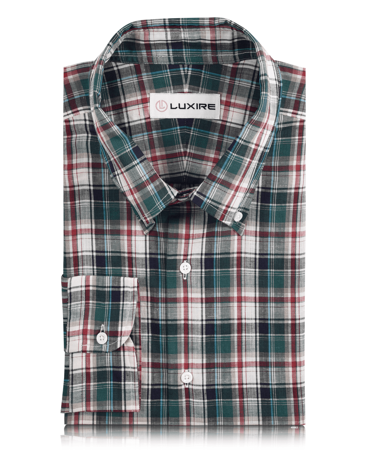 Summer: Red Green Navy White Madras - 1