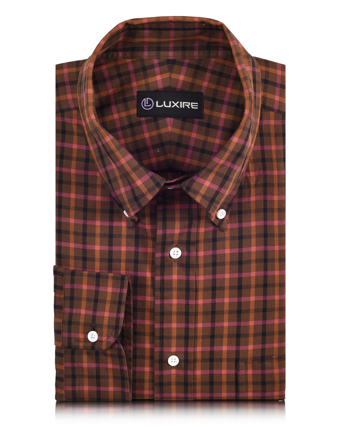 Checks: Pink Tan Black Tattersall - 1