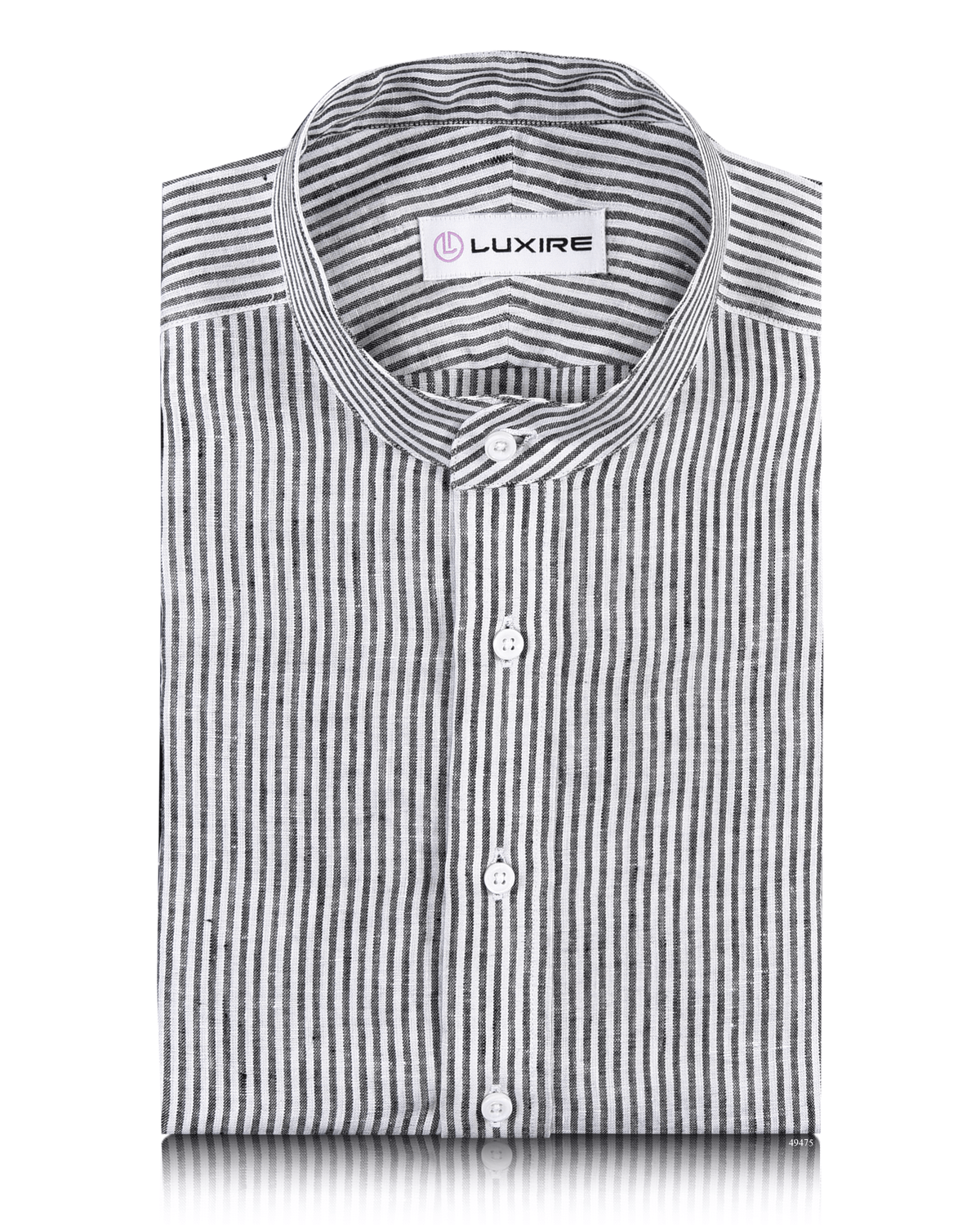 Black University Stripes Linen - 1