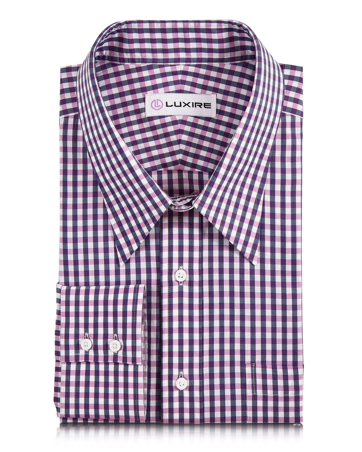 Pink Navy Gingham - 1
