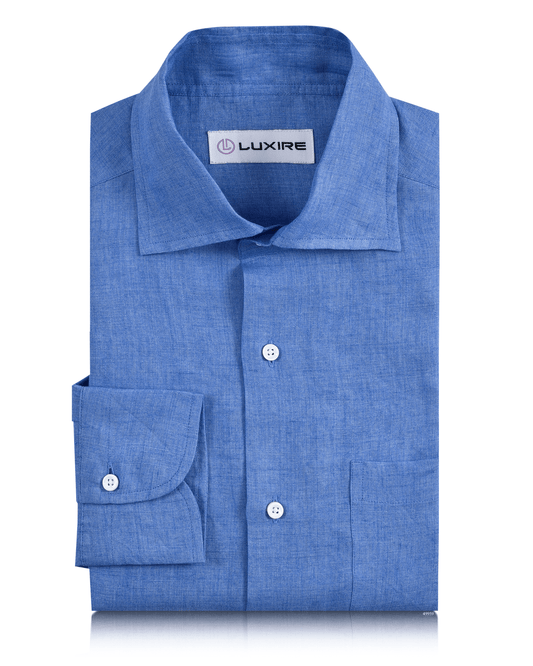 Blue Linen Classic Shirt