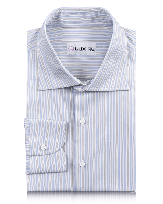 Sea Island Cotton: Blue Stripes