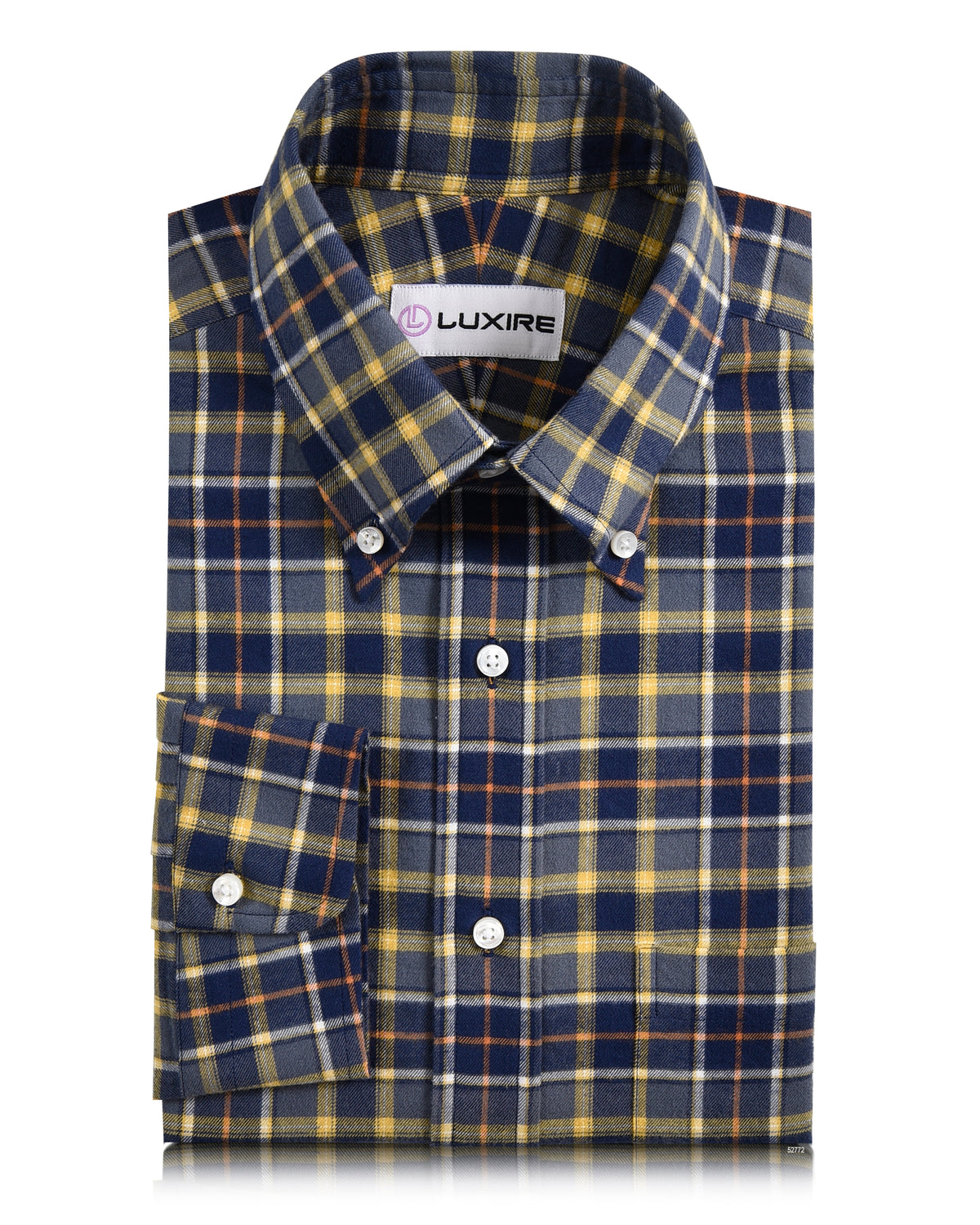 Grey Yellow Tartan Twill - 1