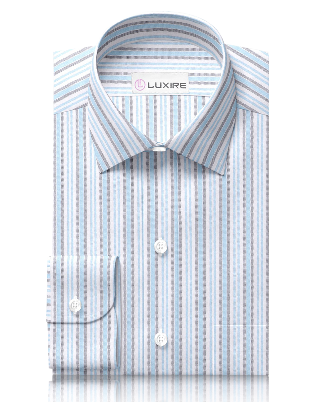 Oxford: Shades of Blue Stripes Shirt - 1