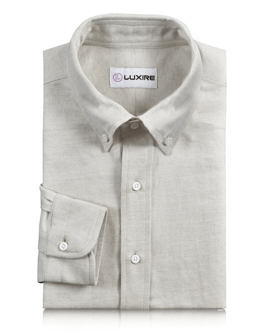 Linen Cotton: Cream Twill