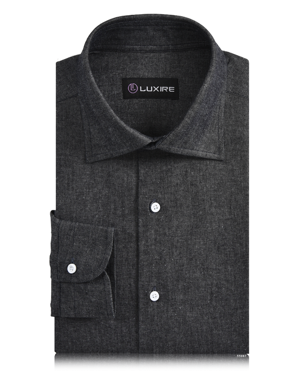 Dark Grey Chambray Shirt