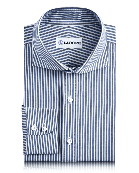 Light Dark Blue Stripes Shirt