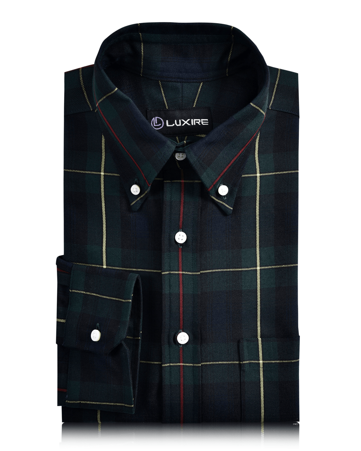 Navy Green Red Bold Checks - 1