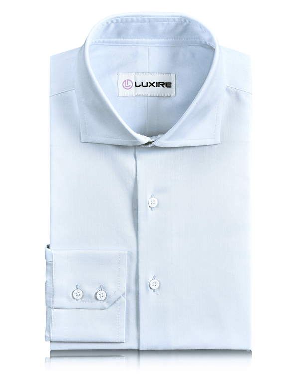 Pale Blue Herringbone Shirt
