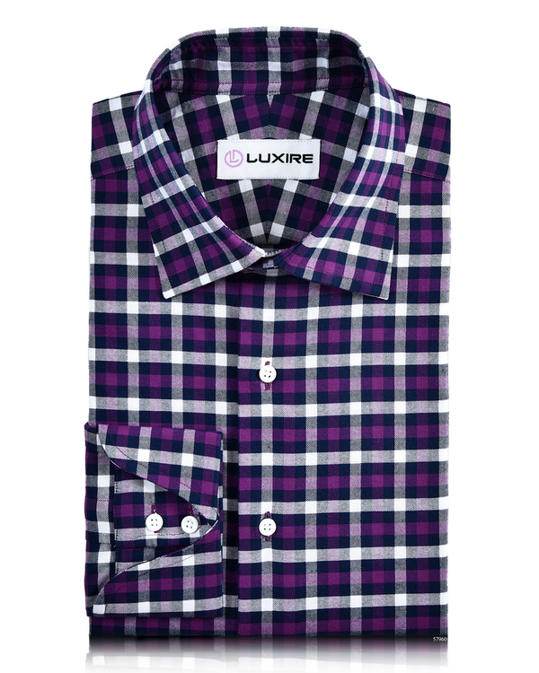 Oxford: Shades of Purple Tattersall Madras