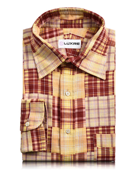 Soft Light Summer:Red Yellow Madras Patch