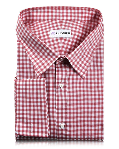 Red End on End Gingham Checks