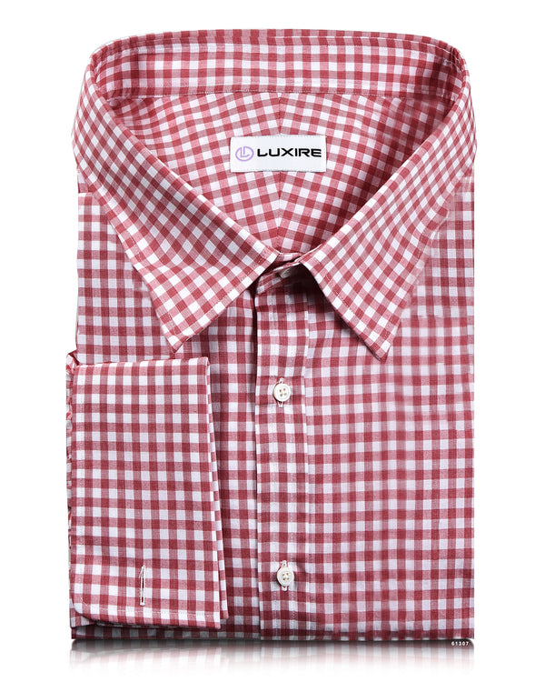 Red End on End Gingham Checks