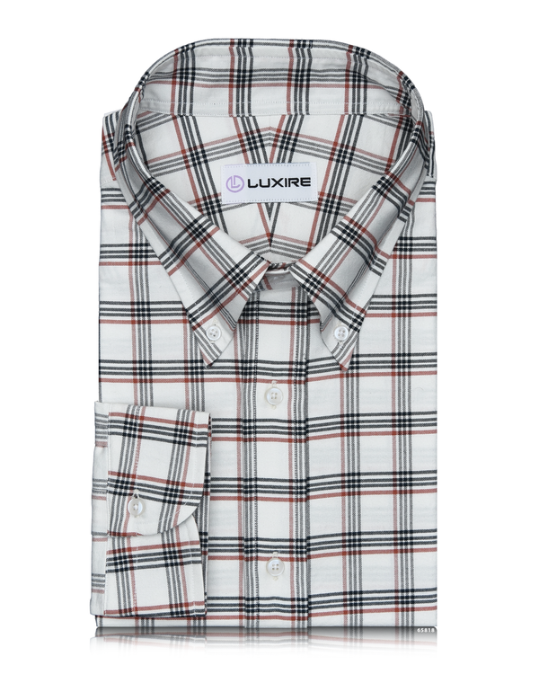 Red Navy Tattersall Checks Shirt