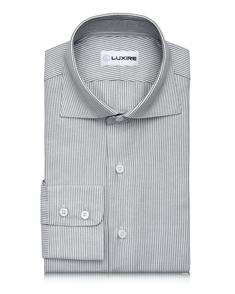 Black on White Pin Stripes