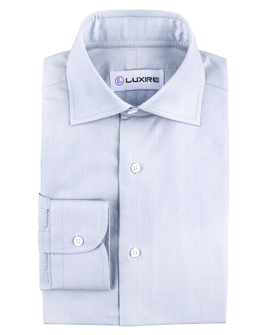 Blue Pinstripes Dress Shirt