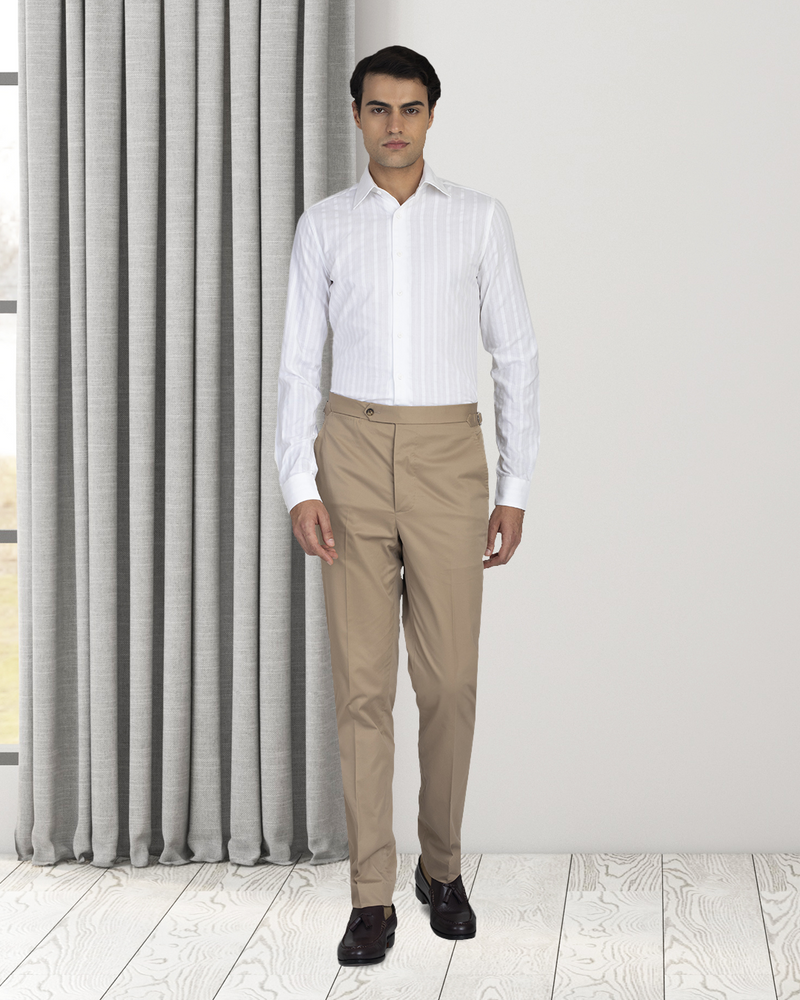Sand Cotton Dress Pant
