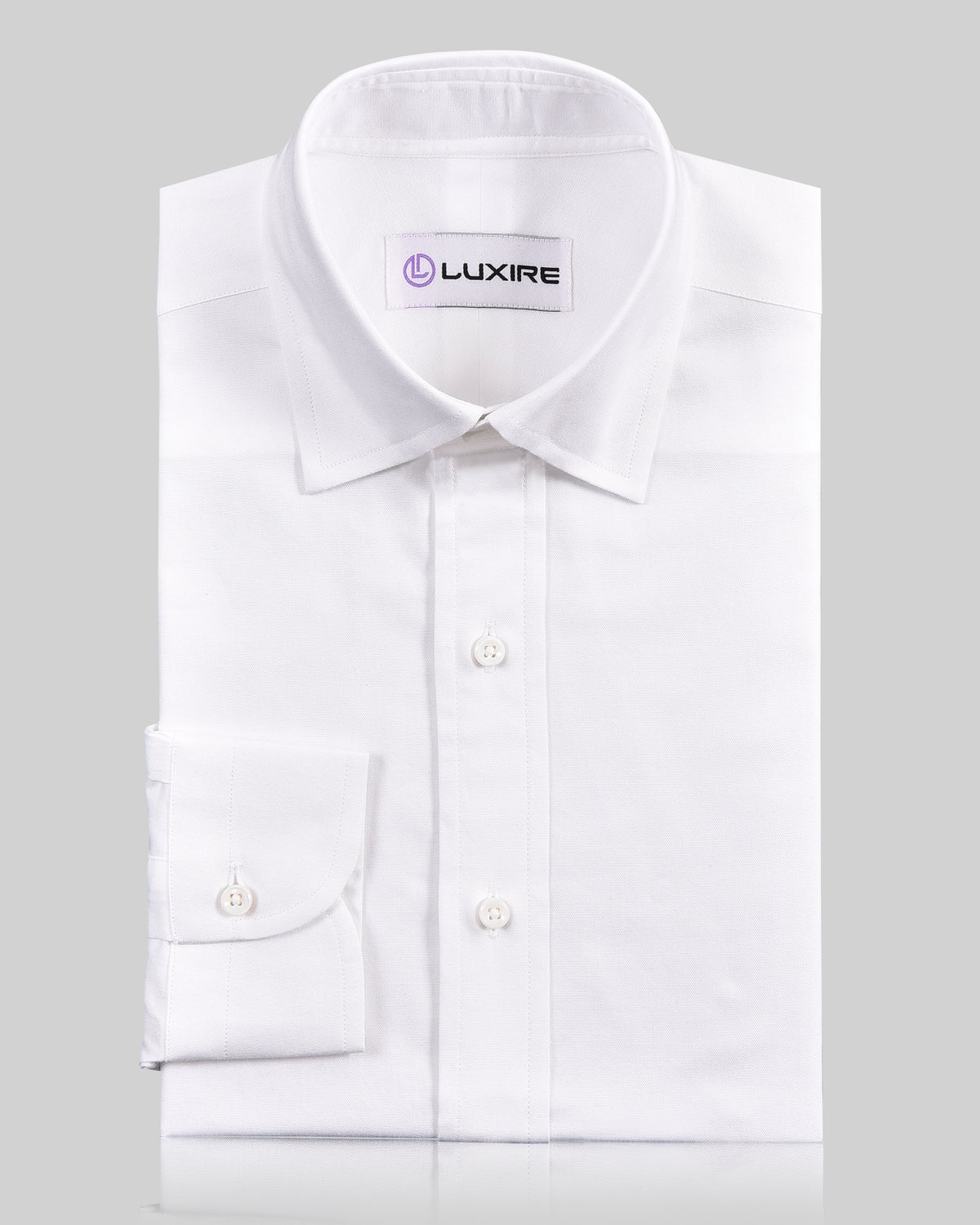 White Pinpoint Oxford Shirt - 1