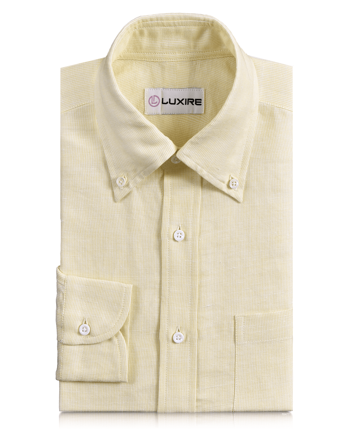 Linen Cotton: Pastel Yellow Chambray - 1