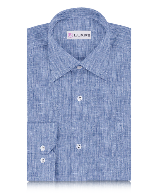 Dark Blue Linen Shirt