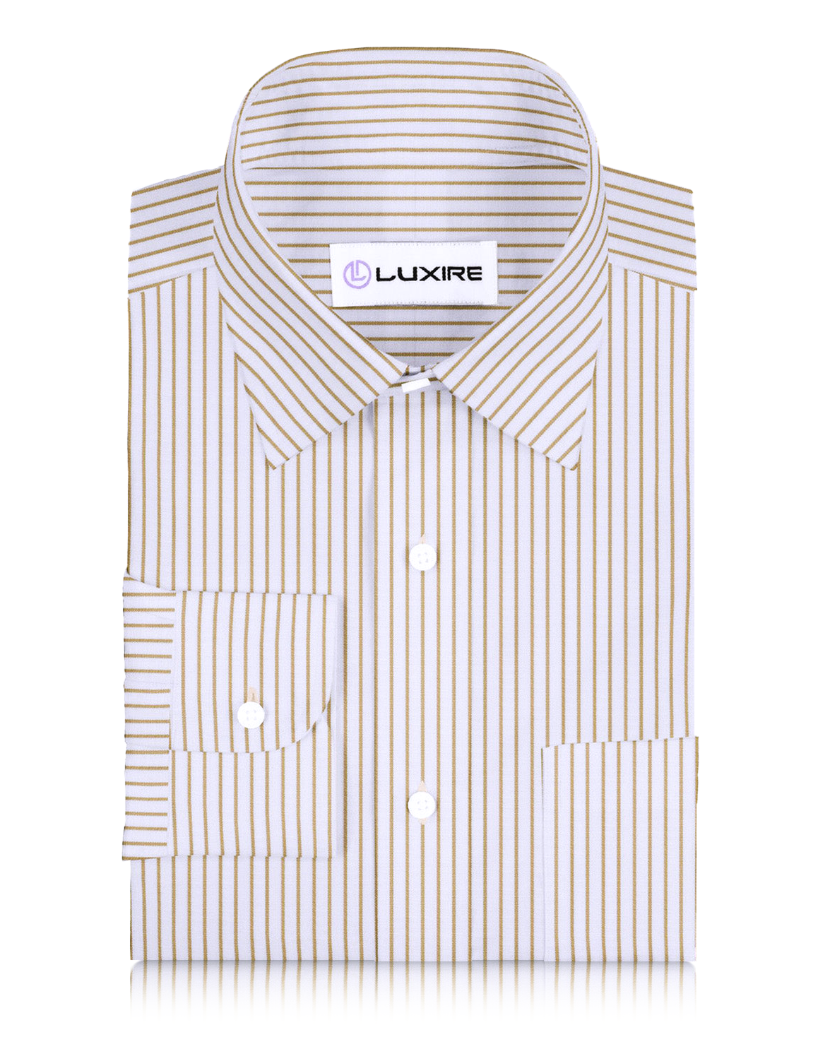 Cotton Linen: Ecru Stripes On white - 1