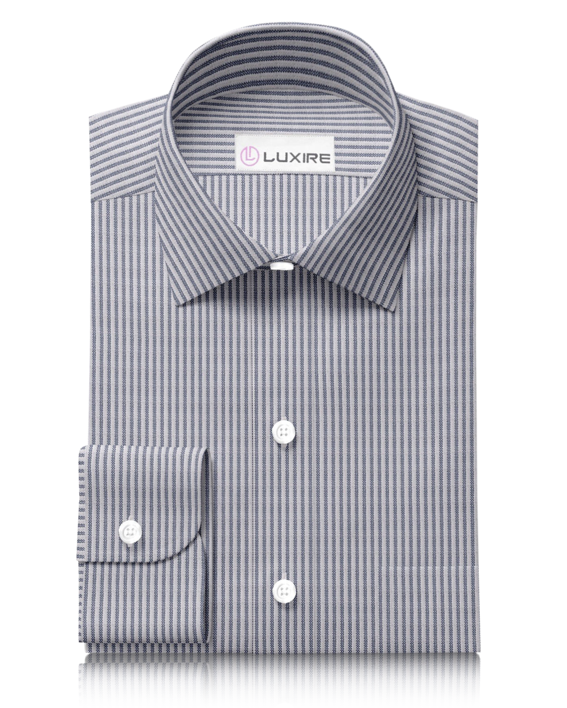 Blue White Stripes  Linen - 1