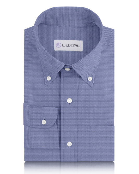 Cotton Linen: Mid Blue Chambray