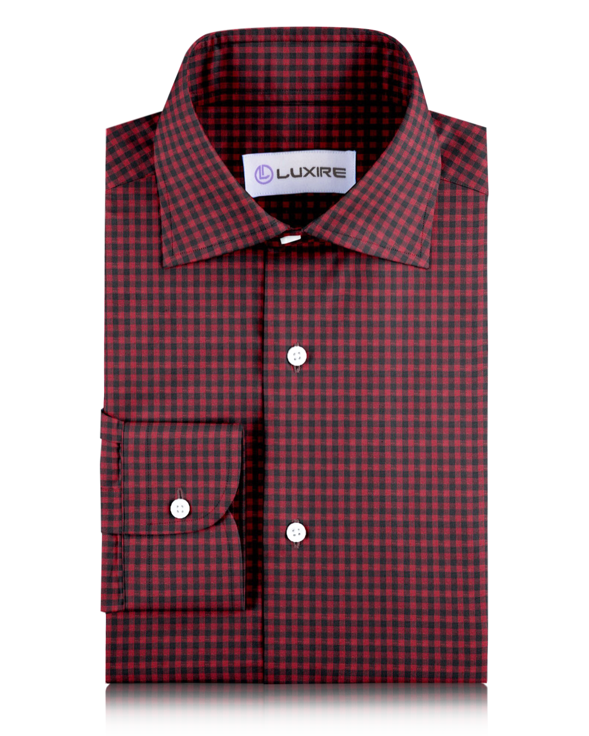 Linen:Red Black Gingham Checks