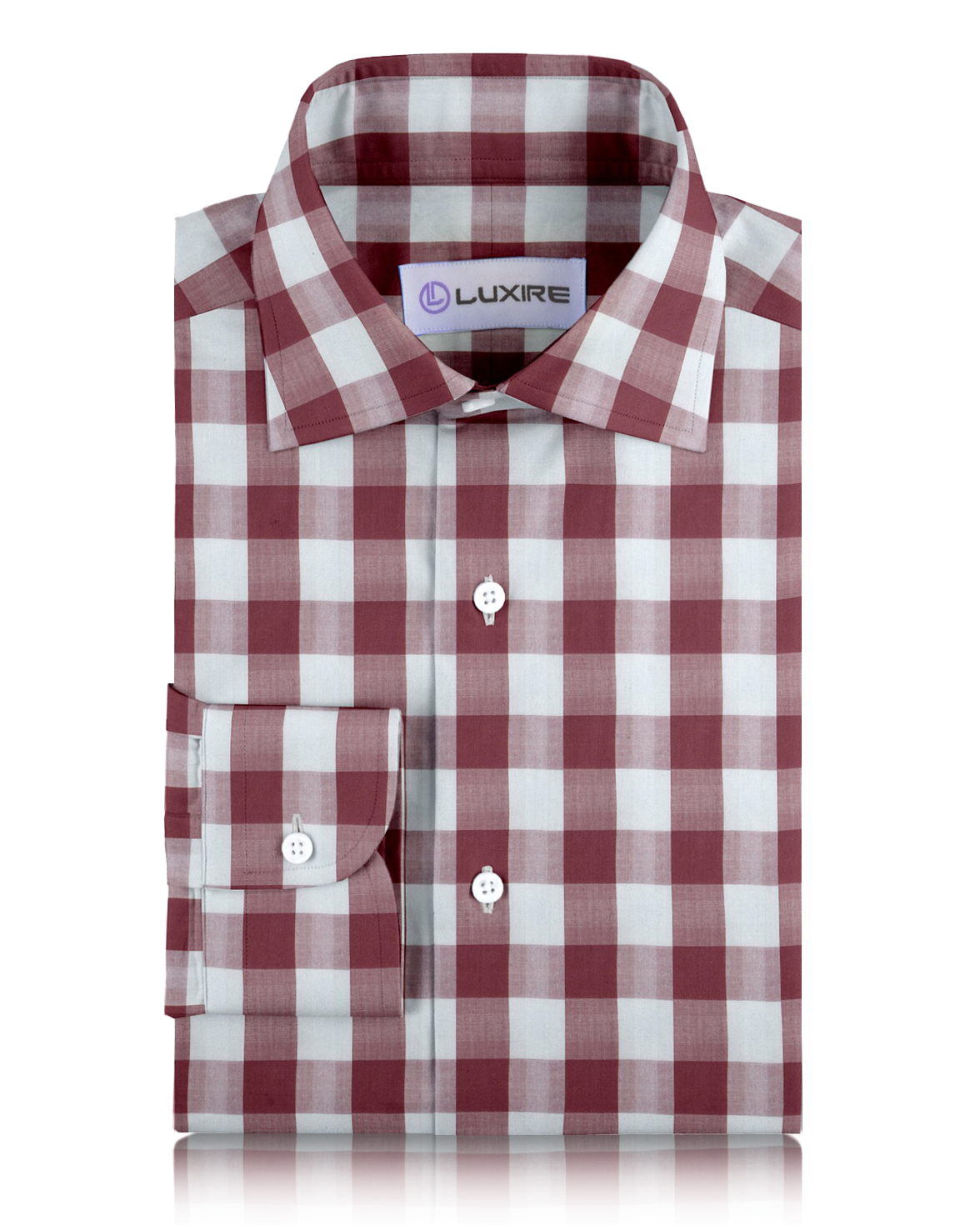 Friday Shirt: Red White Macro Gingham - 1