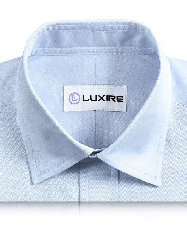 Brembana Light Blue Herringbone Shirt