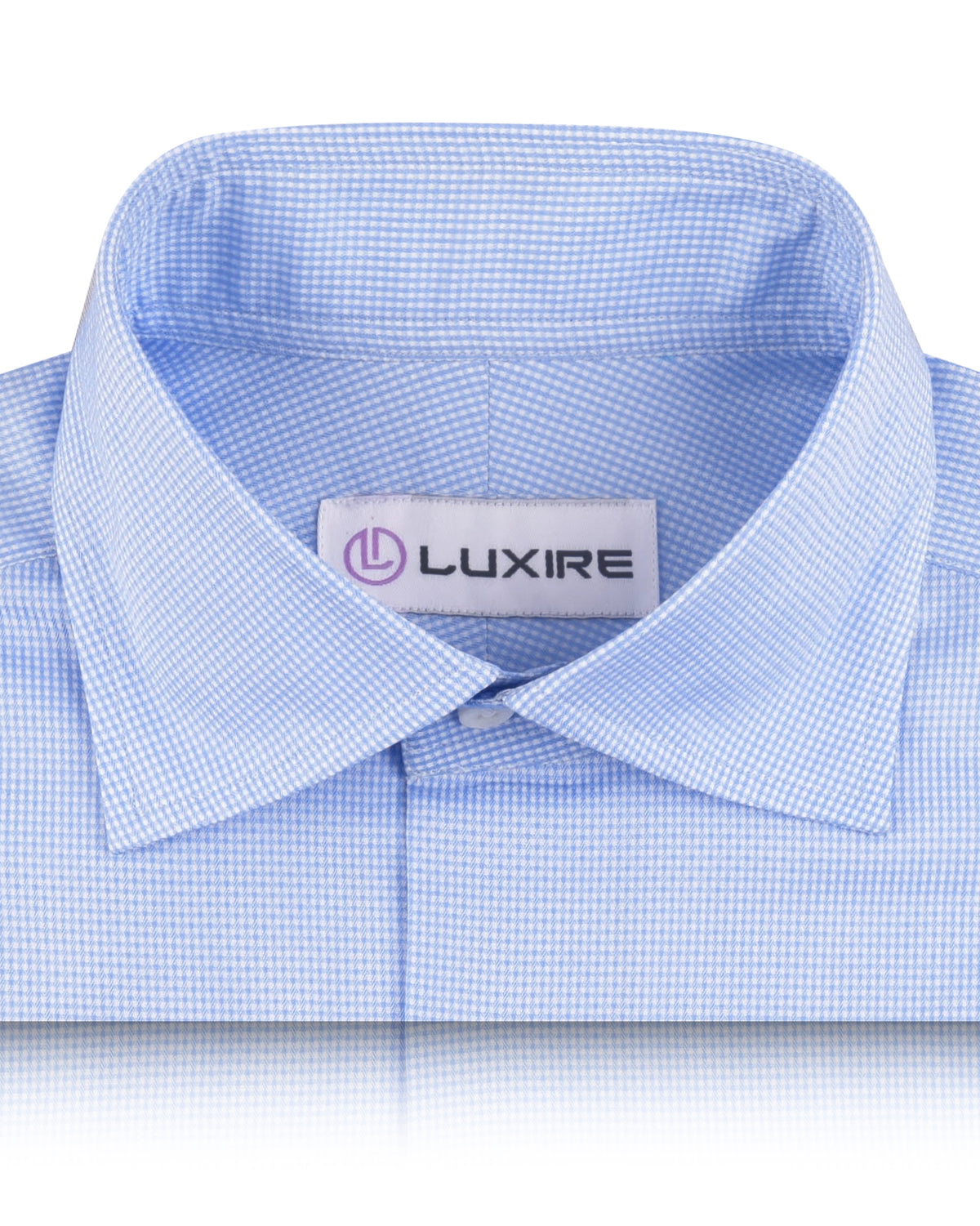 Grandi and Rubinelli Blue White Tattersall checks - 2