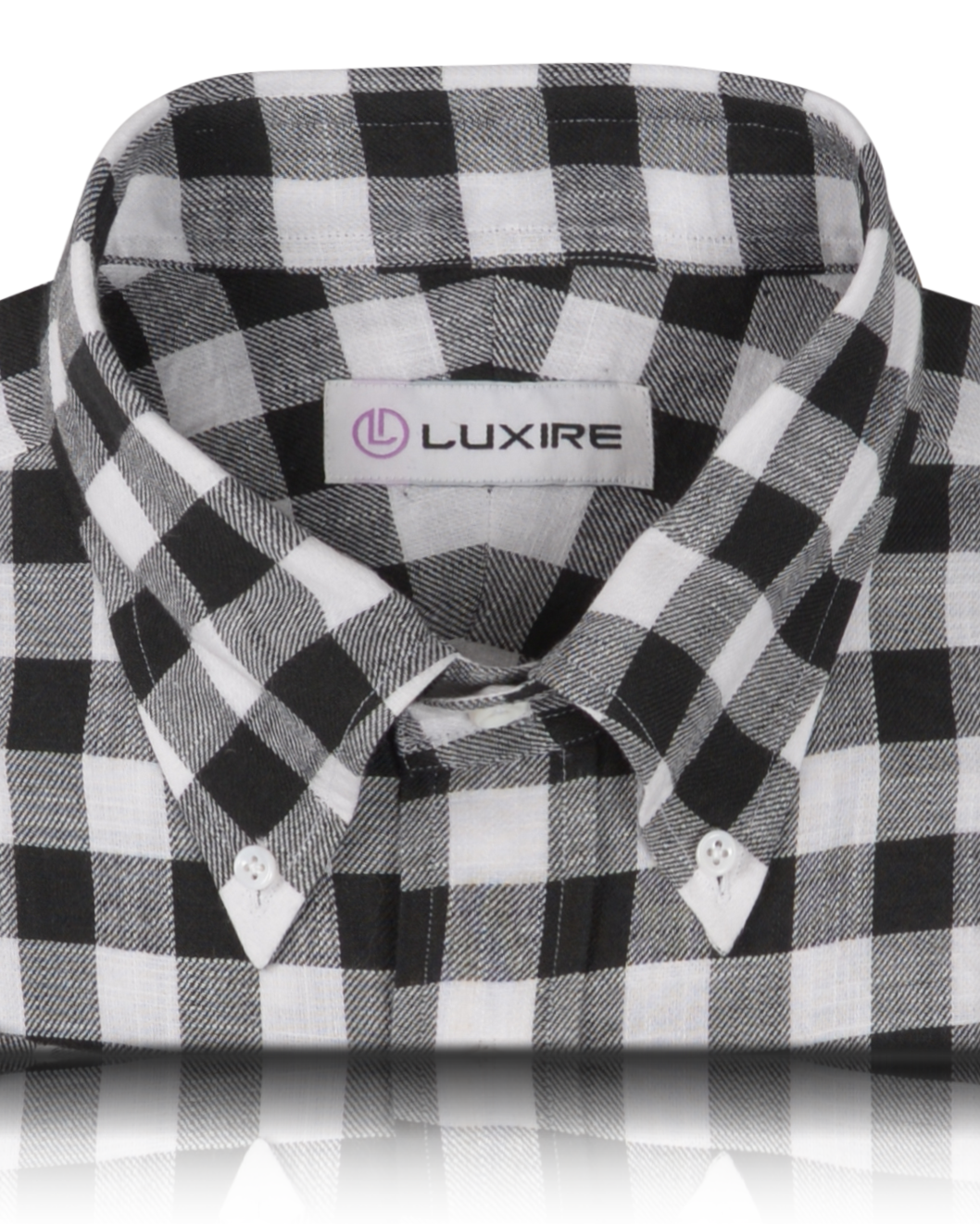 Black White Macro Gingham Checks - 2