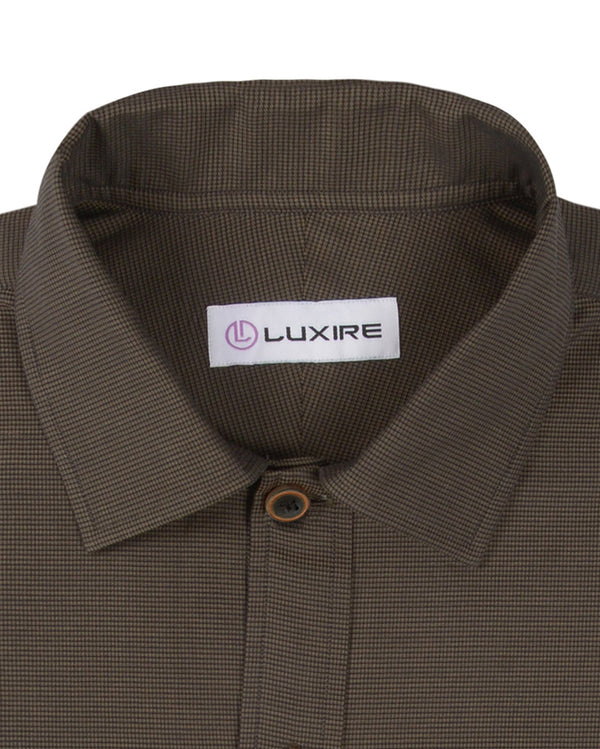 Brown Black Pin Checks