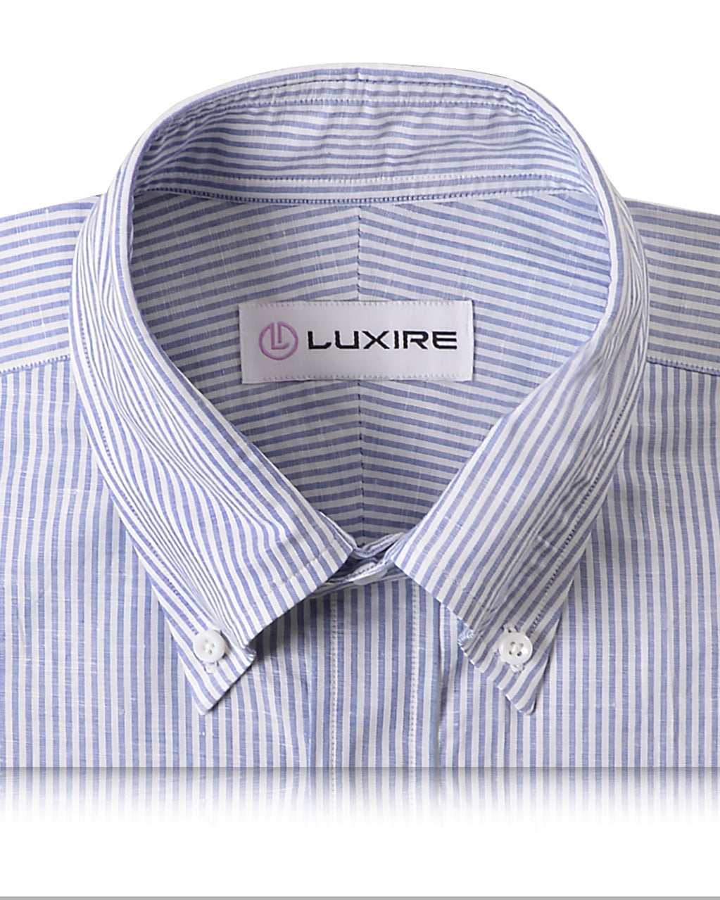 Indigo Dress Stripes Fine Linen - 2
