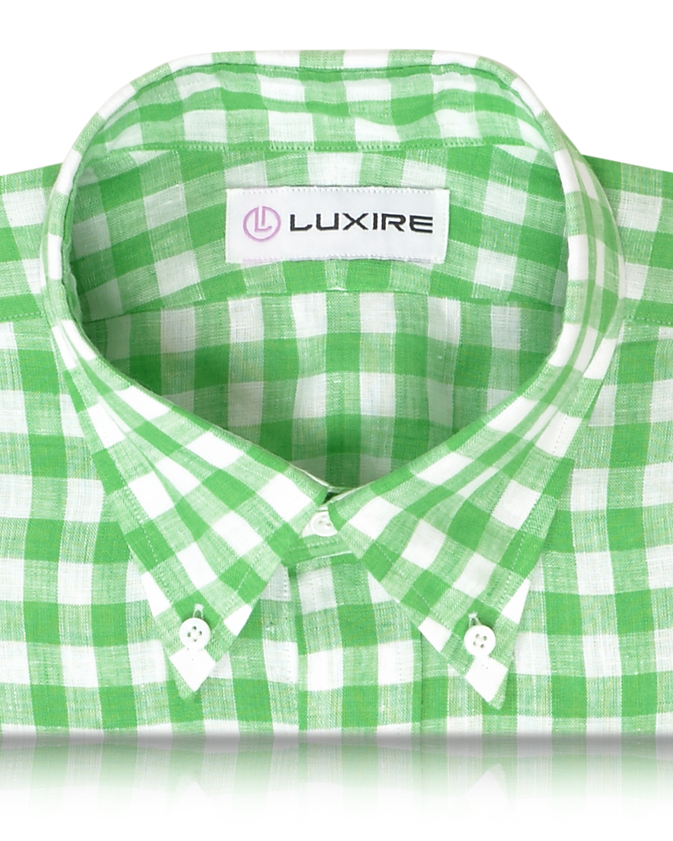 Linen:Spring Green White Gingham - 2